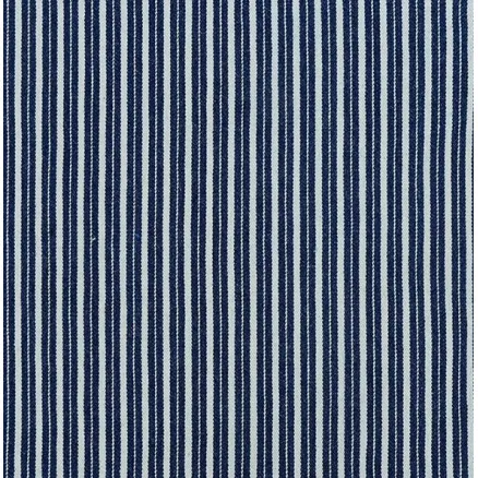 Denim Stof 145cm 008 Mørkeblå Striber - 50cm